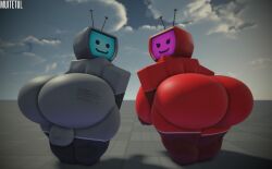 1boy 1boy1girl 1femboy 1girls 3d areola areolae ass balls baseplate big_ass big_breasts bisexual body_writing both_sexes_in_same_situation breasts bubble_ass bubble_butt enormous_ass female femboy huge_ass huge_breasts large_ass looking_back male ms._tee_vee muitetul nipples roblox robloxian robot robot_boy robot_femboy robot_girl tagme tee_vee text_on_ass text_on_balls thick_thighs tv tv_head tv_man tv_woman