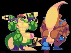 alligator alligatorid animated animatronic anthro attack balls barazoku bass_guitar bodily_fluids bracelet clothing crocodile crocodilian cum cum_in_ass cum_inside digital_media_(artwork) ejaculation erection eyewear feet five_nights_at_freddy's five_nights_at_freddy's:_security_breach from_front_position genital_fluids genitals glasses guitar humanoid_genitalia jewelry legwear loop machine male male/male mammal montgomery_gator moobs morinetsu muscular muscular_anthro muscular_male musical_instrument nipples penis pixel_(artwork) playing_guitar playing_music plucked_string_instrument pose reptile robot scalie scottgames sex short_playtime solo spikes steel_wool_studios string_instrument taunting thigh_highs
