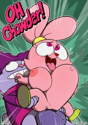 1boy 1girls 2021 ahe_gao anthro anthro_penetrated areola balls bear big_balls big_breasts bodily_fluids breasts cartoon_network chowder_(character) chowder_(series) clenched_teeth domestic_cat duo english_text fangs felid feline felis female female_penetrated fucked_silly fur garabatoz genital_fluids genitals happy happy_sex heart_eyes heart_symbol hi_res huge_balls hybrid inverted_nipples lagomorph leporid long_ears looking_pleasured male male/female male_penetrating male_penetrating_anthro male_penetrating_female mammal navel nipples on_model open_mouth open_smile orgasm panini penetration penile penile_penetration penis_in_pussy pink_areola pink_body pink_ears pink_fur pink_nipples pink_nose pink_tongue pupils purple_body purple_eyes purple_fur rabbit red_eyes sex small_but_hung smile spiral stomach_bulge tail teeth teeth_showing text tongue tongue_out url vaginal_fluids vaginal_penetration vaginal_penetration young young_anthro young_female young_male young_on_young young_penetrated