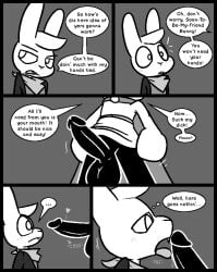 2025 anthro balls big_penis black_balls black_body black_glans black_penis bottomless buckteeth cape clothed clothing comic dialogue dominant dominant_humanoid dominant_male ellipsis english_text erection faceless_character faceless_humanoid faceless_male frown genitals glans heart_symbol humanoid humanoid_genitalia humanoid_penis jacket kerchief lagomorph leo_the_magician leporid licking long_sleeves male mammal motion_lines onomatopoeia open_clothing open_jacket open_topwear oral penile penis penis_lick rabbit raised_robe robe sex shadow_creature shirt sound_effects speech_bubble submissive submissive_anthro submissive_male teeth text thought_bubble throbbing throbbing_penis tongue topwear ultilix wes_(ultilix)
