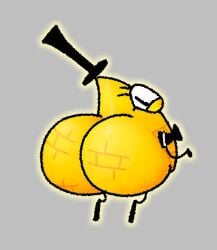 1_eye ambiguous_gender ass bill_cipher bowtie disney_xd gravity_falls gray_background looking_at_viewer round_ass round_butt simple_background steroidm tophat