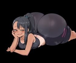 1female 1girls ass_bigger_than_body ass_bigger_than_head ass_bigger_than_torso ass_body ass_visible_from_the_front ass_visible_through_thighs big_ass big_butt bottom_heavy excessive_ass_flesh fat_ass female gigantic_ass hayase_nagatoro huge_ass huge_butt hyper_ass hyper_butt lying monkechrome nagatoro_hayase please_don't_bully_me,_nagatoro resting small_breasts smug solo_female spats sportswear tagme teasing thick_thighs twitter_link yoga_pants