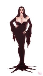 morticia addams from the addams family by pegasus (artist)