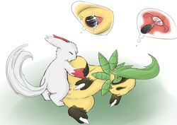 bayleef cum female internal lucky male malyabay penis pokémon_(species) pokemon pokemon_(species) pokemon_gsc pokemon_rse pussy straight tongue yang738 zangoose