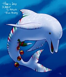 2010 anal_beads animal bow cetacean christmas dolphin feral holidays marine penis purplekecleon ribbons sex_toy tapering_penis what