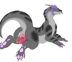 axxelroze bodily_fluids cum cum_from_vagina cum_in_vagina cum_inside dildo dragon feet female feral genital_fluids genitals hi_res humanoid_genitalia leaking_cum mythological_creature mythological_scalie mythology scalie sex_toy solo spread_toes toes