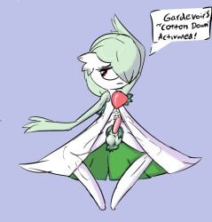 anthro armpit_hair ballet body_hair crouching dancing gameplay_mechanics gardevoir generation_3_pokemon genitals green_armpit_hair green_hair green_pubes hair humanoid linebore male muscular_legs nintendo penis pink_penis pokemon pokemon_(species) pubes pubes_exposed solo