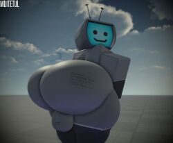 1boy 1femboy 3d ass ass_focus balls baseplate big_ass body_writing enormous_ass femboy femboy_only gay huge_ass large_ass looking_back male male_only muitetul roblox robloxian robot robot_boy robot_femboy tagme tee_vee text_on_ass text_on_balls tv tv_head tv_man