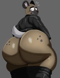 1boy aggretsuko ass big_ass big_butt bubble_ass bubble_butt fat_ass fat_butt femboy furry haida haida_(aggretsuko) huge_ass huge_butt hyena large_ass large_butt male male_only nitrozo nitrus pants_down solo solo_male thick_ass thick_butt wide_hips