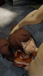 animated balls_deep blowjob deepthroat facefuck idol kujikawa_rise narukami_yu persona persona_4 ponytail red_hair schoolgirl tagme teenager twintails video