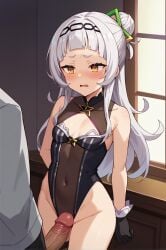 ai_generated anime anime_girl cum girl hentai hololive hololive_gen_2 hololive_japan large_breasts murasaki_shion naked naked_female sex