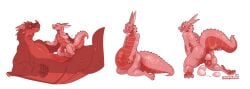 2019 all_fours anthro anthro_on_anthro anus artist_name ass big_belly biped blush bodily_fluids claws closed_eyes colored countershade_feet countershade_hands countershade_neck countershade_tail countershade_torso countershading cum cum_in_pussy cum_inside dragon duo egg egg_from_pussy egg_laying english_text featureless_chest feet female female_anthro female_focus genital_fluids genitals hand_on_own_belly hhazard hi_res holding_another holding_own_tail horn it'll_never_fit kauko_(andrewneo) kneeling kobold larger_anthro larger_male licking licking_lips licking_own_lips looking_at_another looking_at_partner looking_back_at_self looking_pleasured lying male male/female male_anthro membrane_(anatomy) membranous_wings mythological_creature mythological_scalie mythology naked non-mammal_pussy nude on_back open_mouth open_smile pink_body pregnant pregnant_anthro pregnant_female pussy raised_tail rear_view red_body red_countershading scalie sequence sex shaded side_view simple_background sitting sitting_on_another sitting_on_ground size_difference smaller_anthro smaller_female smile spread_legs spreading tail text three-quarter_view tongue tongue_out vaginal_fluids white_background wings