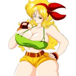 1girls bad_launch big_breasts blonde blonde_hair breasts dragon_ball female female_only launch nala1588 solo solo_female