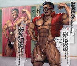 bara dark_skin male_only muscles shunta small_penis solo