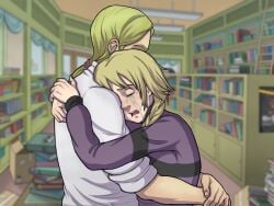 1boy 1girls blonde_hair braided_hair color colored crying elyon_brown hugging lazy_tarts lord_cedric somka108 tagme unseen_male_face w.i.t.c.h.