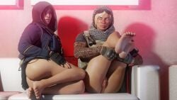 3d blonde_female dasupanoob female_only foot_focus hibana_(rainbow_six) rainbow_six rainbow_six_siege unseen_male_face valkyrie_(rainbow_six)