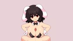 1boy 1girls 2d 2d_animation alternate_breast_size animated big_breasts breasts bunny_ears bunnysuit cum cum_between_breasts cum_on_breasts cum_on_face cum_on_hair cum_on_upper_body cum_volcano cumshot dirty_talk español huge_breasts large_breasts longer_than_30_seconds looking_at_viewer mp4 nude nude_male paizuri paizuri_wife_position pixel_animation pixel_art pov red_eyes simple_background small_but_busty sound spanish spanish_voice_acting straight takorin talking_to_viewer tewi_inaba touhou video voice_acted