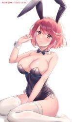 1girls bunnygirl bunnysuit female female_only latex light-skinned_female light_skin nintendo pyra sebu_illust sebuillist shiny_clothes short_hair solo solo_female tagme tight_clothing xenoblade_(series) xenoblade_chronicles_2