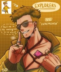 condom doodlefish75 estp male male_focus male_only mbti myers_briggs rope_harness sunglasses