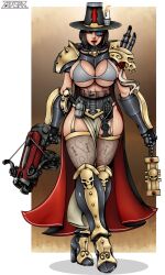 armor bikini huge_breasts imperium_of_man inquisition_(warhammer_40k) inquisitor_(warhammer_40k) inquisitor_greyfax purity_seal romman08 warhammer_(franchise) warhammer_40k