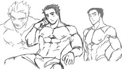 1boy bara blush boner boxers erection human karmaland looking_at_viewer male male_only minecraft_youtubers muscular muscular_male n_ideah_flan nipples pecs shirtless sketch solo spiky_hair topless vegetta777 youtube youtube_hispanic youtuber