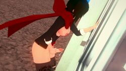 1futa 3d functionally_nude futa_only futanari intersex nude nude_futa ruby_rose rwby solo voyeurism
