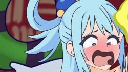 1boy 1girls ? ahe_gao animated announcing_orgasm aqua_(konosuba) ass baiyaiyaiyaiy_(sound) blue_hair blush blushing breast_grab comic_dub crossover crossover_pairing crying cum cum_inside eastern_and_western_character endymionva expansion feet female funny humor interspecies kono_subarashii_sekai_ni_shukufuku_wo! leg_lock male male_moaning mating_press medium_breasts moaning mp4 music myahogao parody parody_porn plap_(sound) pounding sex smooth_skin sound sponge spongebob_squarepants spongebob_squarepants_(character) underwater video voice_acted weird_crossover