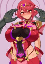 1girls big_breasts breasts female gatyo_5 hi_res high_resolution highres huge_breasts hypnosis large_breasts mind_control nintendo pyra red_eyes red_hair short_hair sweat sweatdrop tagme xenoblade_(series) xenoblade_chronicles_2