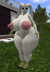 3d big_breasts breasts female tagme terriermon thick_thighs wide_hips