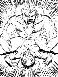 black_and_white blanka chun-li defeated interspecies naked rape sex street_fighter the_and