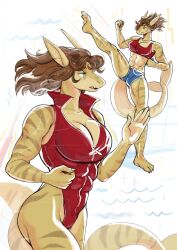 1girls anthro big_breasts breasts female female_only gee_zz marine shark shark_tail solo solo_female sportswear tagme tail