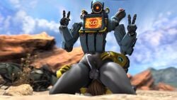 2boys 3d apex_legends ass balls butt caustic_(apex_legends) defeat dick erection facesitting forced gay hips humanoid humiliation machine male/male male_only pathfinder_(apex_legends) pyro_enthusiast robot sitting_on_face sitting_on_person source_filmmaker tagme unwilling