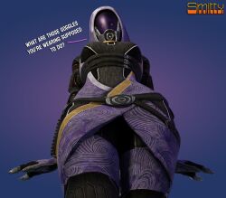 1girls 3d alien_girl big_breasts blender_(software) female female_only hips large_breasts looking_at_viewer looking_down low-angle_view mass_effect mass_effect_3 purple_skin quarian smitty34 solo tagme tali'zorah_nar_rayya tattoo text thick_thighs underboob x-ray x-ray_glasses