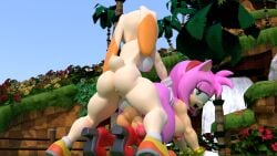 2futas 3d_(artwork) absurd_res all_fours amy_rose anthro anus ass backsack balls blender_(software) breasts clothing cream_the_rabbit digital_media_(artwork) doggy_style eulipotyphlan exposed_torso footwear from_behind_position ftg_crossgender fti_crossgender fur futa_on_futa futanari genitals gloves green_eyes gynomorph gynomorph/gynomorph gynomorph_penetrated gynomorph_penetrating gynomorph_penetrating_gynomorph half-closed_eyes handwear hedgehog hi_res intersex intersex/intersex intersex_penetrated intersex_penetrating intersex_penetrating_intersex lagomorph leporid mammal mostly_nude narrowed_eyes nipples open_mouth outside penetration penis pink_body pink_fur rabbit rear_view rule_63 sega sex shoes sonic_(series) sonic_the_hedgehog_(series) tan_body tan_fur twintails3d