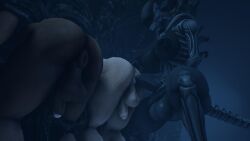 3d alien_(franchise) futa_is_bigger futa_on_male futanari imminent_anal penis_size_difference rayhuma tagme xenomorph xenomorph_hive