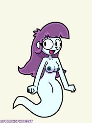 1girls big_breasts big_eyes eyelashes ghost ghost_girl happy long_hair nichtgeist nipples oc original_character purple_hair smile solo solo_female tabootha_(tacosilencer) wide_hips