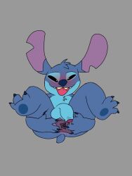 1boy blush disney floating lilo_and_stitch male male_only solo spreading spreading_anus spreading_ass stitch videojustin1999