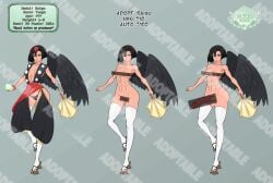 1futa 1girls abs adoptable areolae atelier_sol_aer balls bar_censor black_hair black_wings breasts censored character_sheet cleavage clothed clothing cup_size e-cup_breasts female full_body fully_clothed futanari huge_cock humanoid humanoid_penis hybrid_penis intersex light-skinned_futanari light_skin long_penis medial_ring muscles muscular muscular_female muscular_futanari nipples nude penis purple_eyes red_penis reference_image self_upload short_hair standing tengu text wings xenxia ych