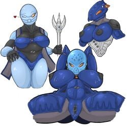 big_ass big_breasts big_butt bionicle blue_body chubby chubby_female lego nokama nokama_(hordika) nokama_(turaga) robot_girl sesp