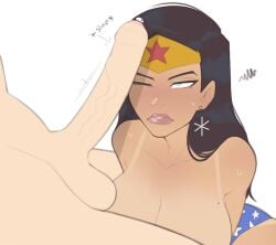 1boy 1boy1girl 1girls annoyed big_balls big_breasts big_penis bikini_tan black_hair breasts cock_slap dark-skinned_female dc dc_comics diana_prince digitalhtoy female female_focus foreskin huge_balls huge_cock human human_male imminent_oral imminent_sex large_breasts light-skinned_male light_skin long_hair long_penis makeup male male/female nude nudity penis penis_on_face penis_on_head precum source_request star_earrings stripper tagme tan_lines tanline uncircumcised uncut unimpressed unseen_male_face wince wonder_woman wonder_woman_(series)