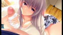 1boy1girl animated asserting_dominance assertive assertive_female atelier_kaguya bed bedroom bedroom_setting big_breasts big_sister breasts brocon brother_and_sister busty censored censored_penis cleavage clothed clothing cock color edging erect_penis erection eye_contact female_on_top full_color game_cg grey_hair handjob hard_on hayakawa_yuina heterosexual huge_breasts incest jerking jerking_off jerking_off_hand_motion jerkingoff jerkingoff_another konomama_dato_otouto_ga_techno_break_de_shinjau_kara_kozukuri large_breasts little_brother long_hair mosaic_censoring mosaic_censorship not_a_virgin older_female older_sister panties pantyjob penis penis_out pixelated pixelated_penis purple_eyes rubbing rubbing_penis siblings straight sunlight sweat sweating sweaty teasing teen teen_boy teenage teenager very_long_hair violet_eyes virgin waist-length_hair white_panties woman_on_top yoppy young-adult_on_teenager young_adult younger_brother younger_male