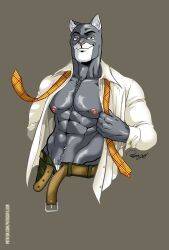 1male abs anthro blacksad cat_humanoid furry john_blacksad male male_focus male_only patrick_fillion solo solo_male