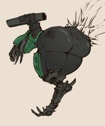 andrewhitebunny big_ass bubble_butt huge_ass moa_(warframe) robot simple_background tagme warframe