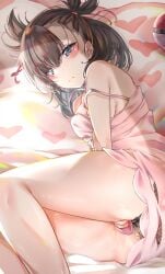 bannou_ippoutsukou brown_hair marnie_(pokemon) medium_breasts pokemon pokemon_ss thick_thighs thighs