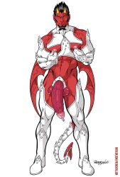 1boy 2016 abs apadravya_piercing armor artist_name artist_signature ball_separator ball_stretcher balls ballsack big_penis bruno_ragetti class_comics cock_ring demon demon_horns demon_tail demon_wings diablo_(class_comics) facial_hair goatee horns humanoid hybrid_penis male male_nipples male_only masculine mature_male medial_ringed_humanoid_penis membranous_wings muscles muscular_male nipple_piercing nipple_pinch patreon_username patrick_fillion pecs penis penis_out penis_piercing pierced_ears pierced_penis piercing pointy_ears prince_albert_piercing pubic_piercing red_skin scrotum scrotum_piercing semi-erect sideburns solo tail testicles veiny_penis veiny_testicles wings yellow_eyes