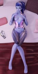 1girls 3d amelie_lacroix arti202 ass blizzard_entertainment body_pillow body_pillow_design breasts dakimakura female female_only overwatch solo wide_hips widowmaker