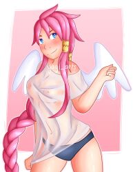 alternate_version_available angel angel_wings artina breasts disgaea disgaea_4 large_breasts nippon_ichi_software see-through_clothing wet_clothes yagi_arts