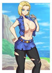 android 18 from dragon ball by redjet