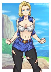 android 18 from dragon ball by redjet