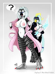 2007 anthro big_breasts breasts chubby drxii female frosti_loxxxe hair huge_breasts long_hair nipples nude penguin pussy white_hair zig_zag